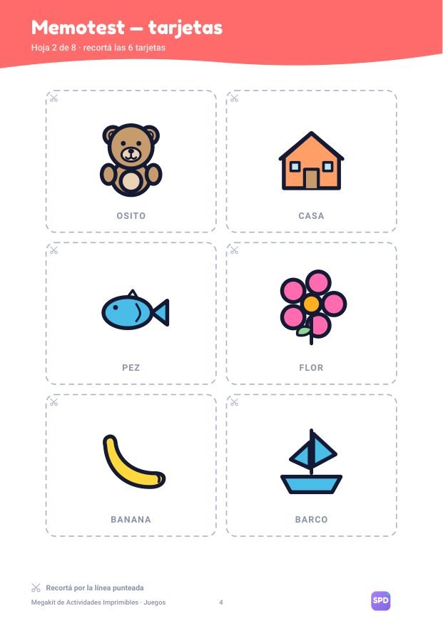 Tarjetas de memotest