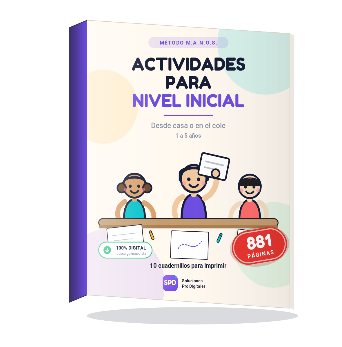 Megakit M.A.N.O.S. — Actividades para nivel inicial, 881 páginas imprimibles